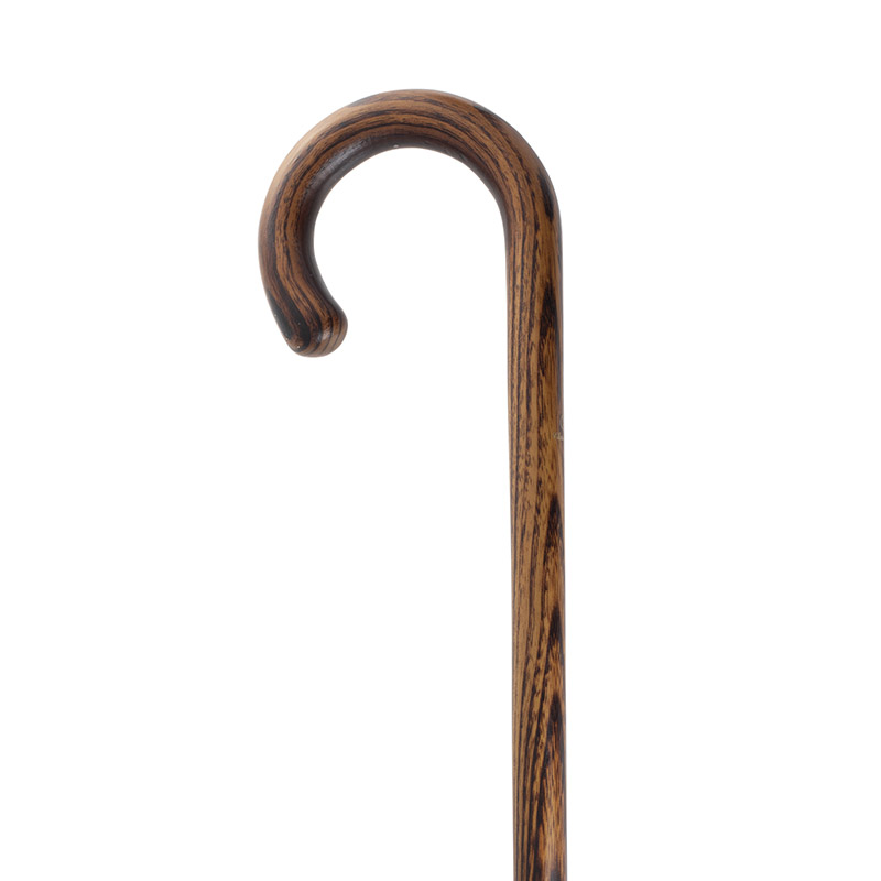 Gents' Scorched Acacia Crook Walking Stick