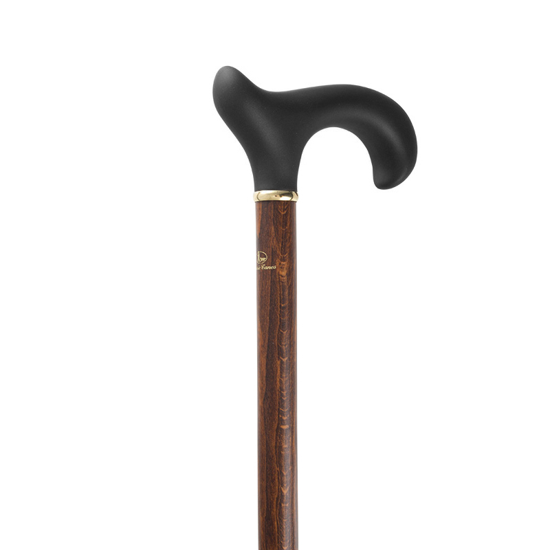 Gents' Soft Touch Walking Stick with Extra Wide Handle