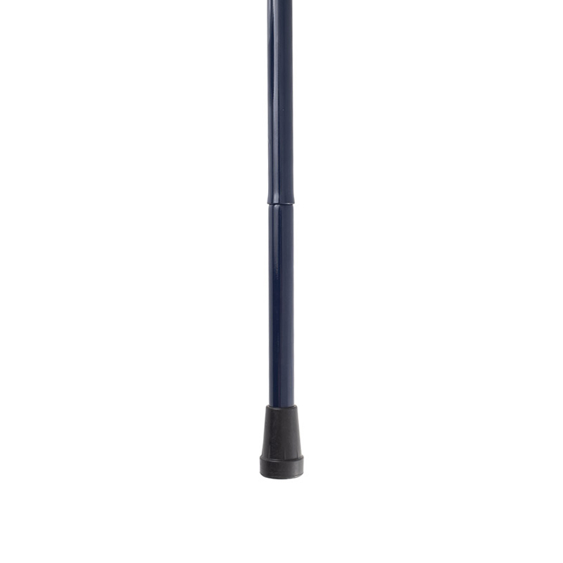 Height-Adjustable Folding Blue Derby Walking Stick