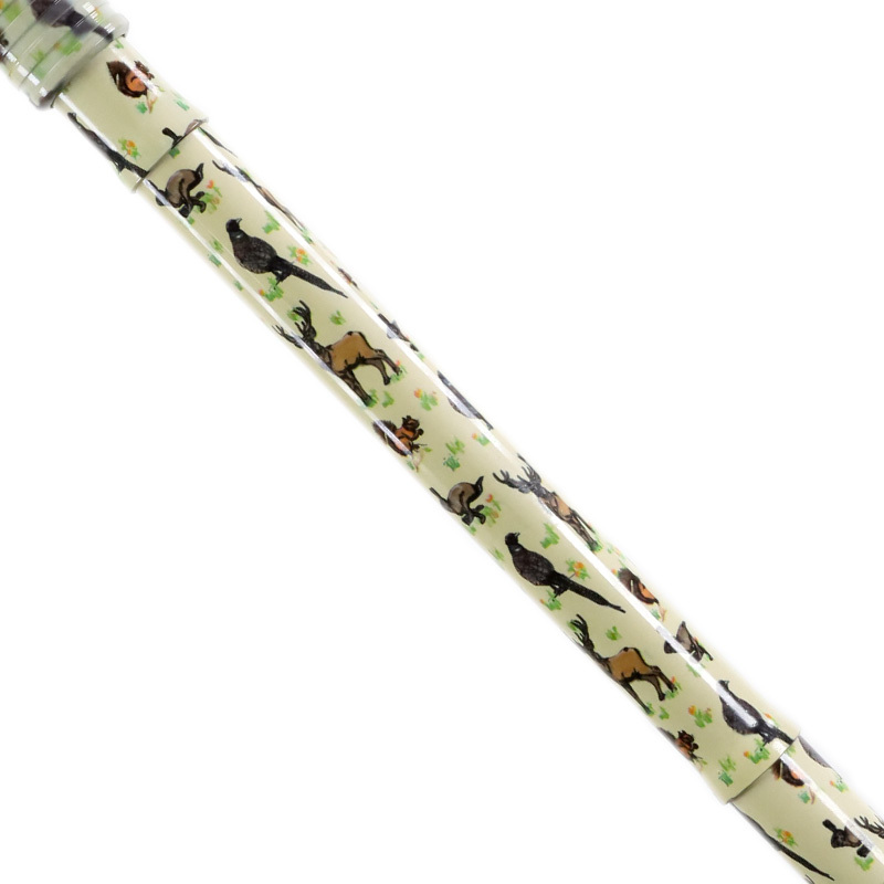 Height-Adjustable Folding Woodlands Derby Walking Stick