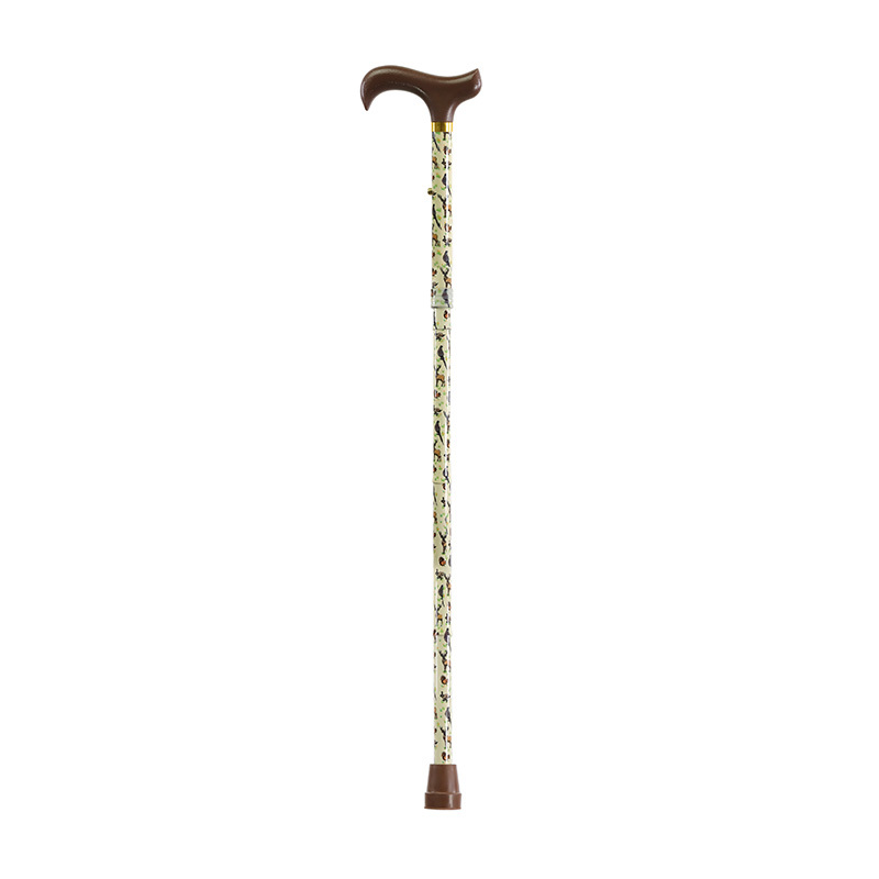 Height-Adjustable Folding Woodlands Derby Walking Stick