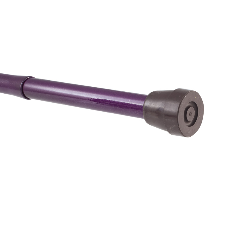 Height-Adjustable Metallic Purple Mini Folding Derby Walking Stick