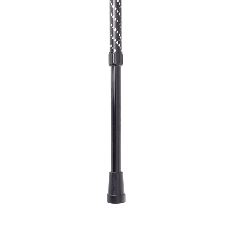 Height-Adjustable Sassy Black Engraved Derby Walking Stick