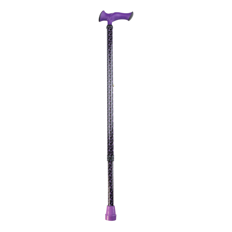 Black/Blue Aluminium Soft Derby Stick - WalkingSticks.co.uk