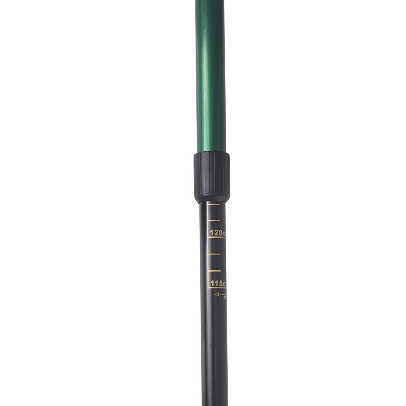 Height Adjustable Green Trekking Pole