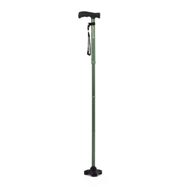 HurryCane Comfort Free-Standing Walking Stick (Pastel Green)