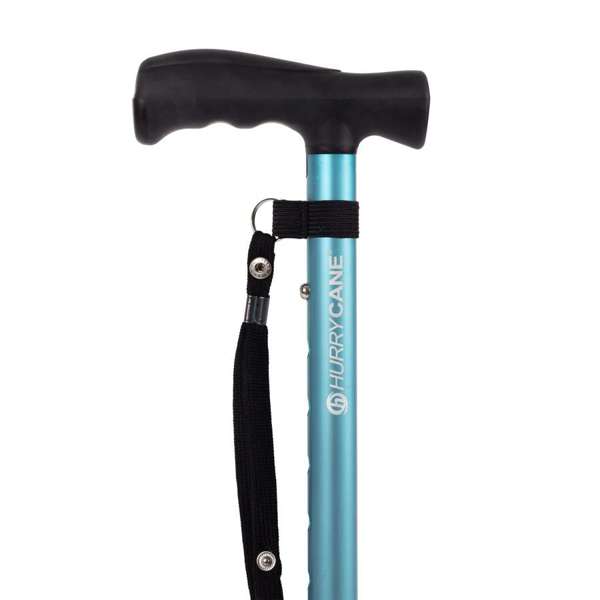 HurryCane Comfort Free-Standing Walking Stick (Pastel Blue)