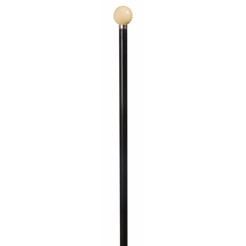 Imitation Ivory Spherical Top Walking Cane