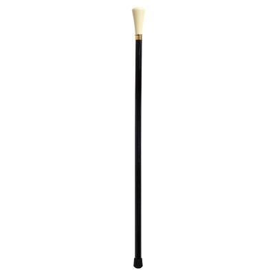 Ivory Toff Handle Beech Wood Walking Stick
