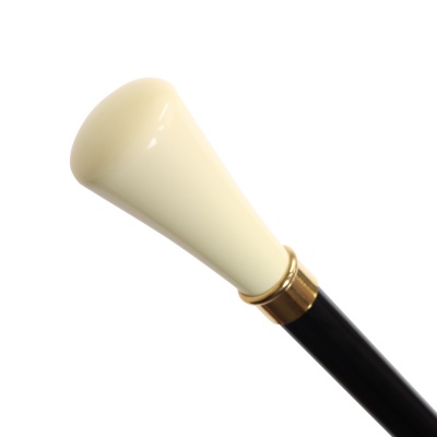 Ivory Toff Handle Beech Wood Walking Stick