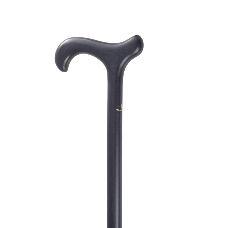 Ladies' Navy Blue Beech Wood Derby Walking Cane