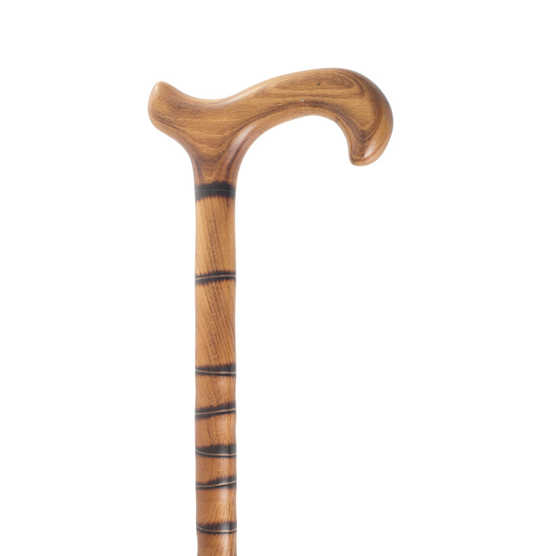 Ladies' Beech Derby Walking Stick with Decorated Shaft