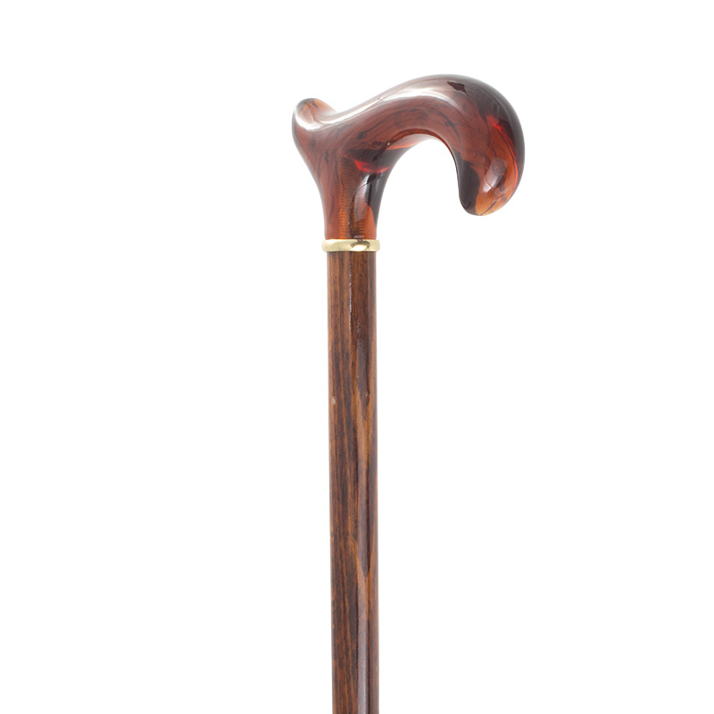 Ladies' Extra Wide Derby Amber Walking Stick