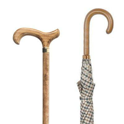 Ladies' Walking Stick and Umbrella Set