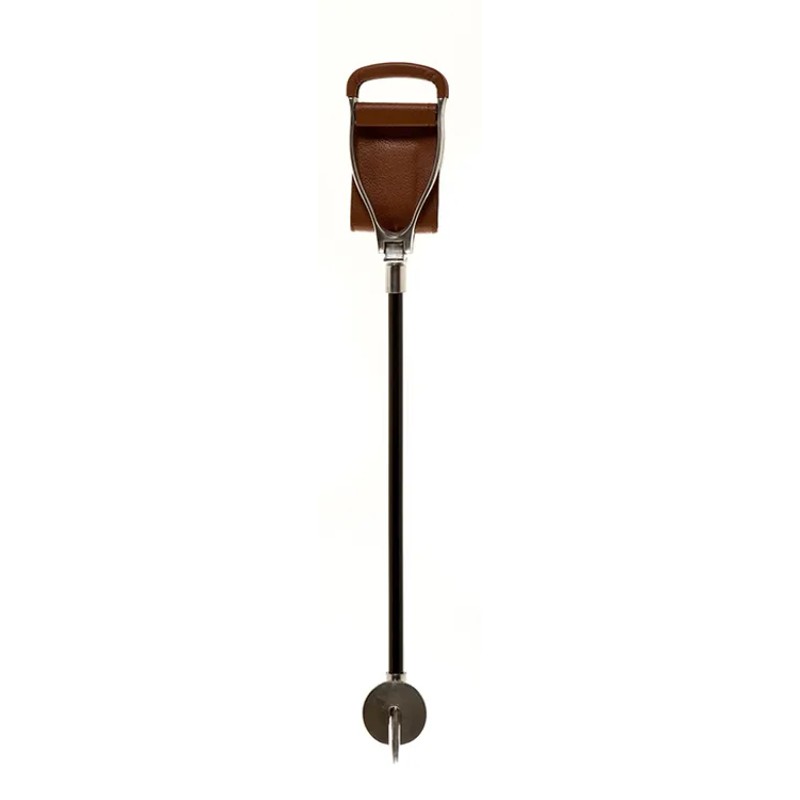 Shooting Stick with Tan Leather Seat WalkingSticks.co.uk