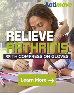 Actimove Compression Gloves to relieve arthritis pain in hands
