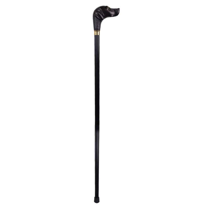 Black Labrador Handle Walking Stick WalkingSticks.co.uk