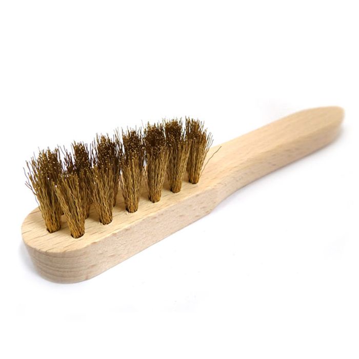 Euroleathers Small Brass Brush for Suede Cleaning