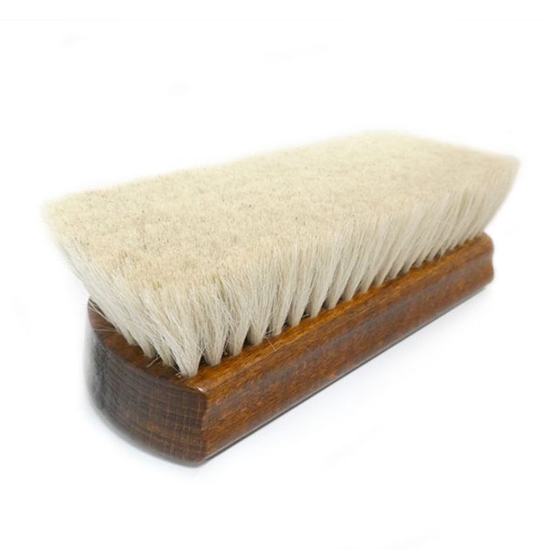 Goats Hair Brush for Leather Cleaning WalkingSticks.co.uk