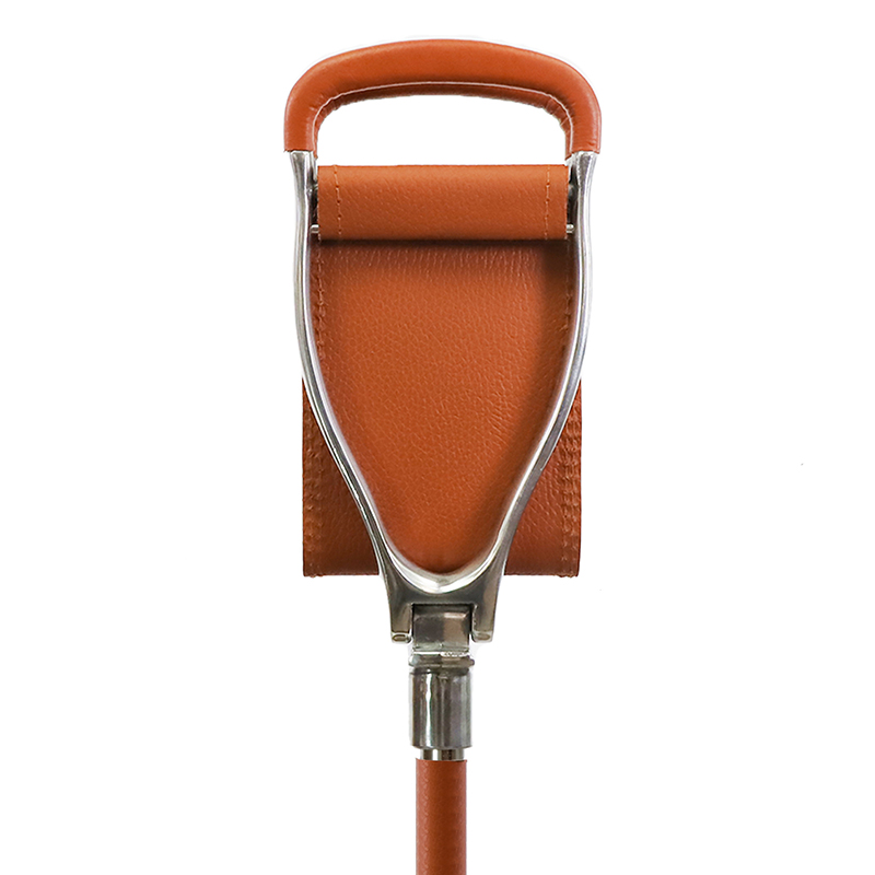 Tan Leather Adjustable Shooting Stick Seat