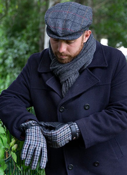 The Dents Tweed Flat Cap is ideal for a country stroll