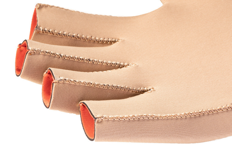 Reinforced seams of the Actimove Gloves for Arthritis Reinforced seams of the Actimove Gloves for Hand Pain