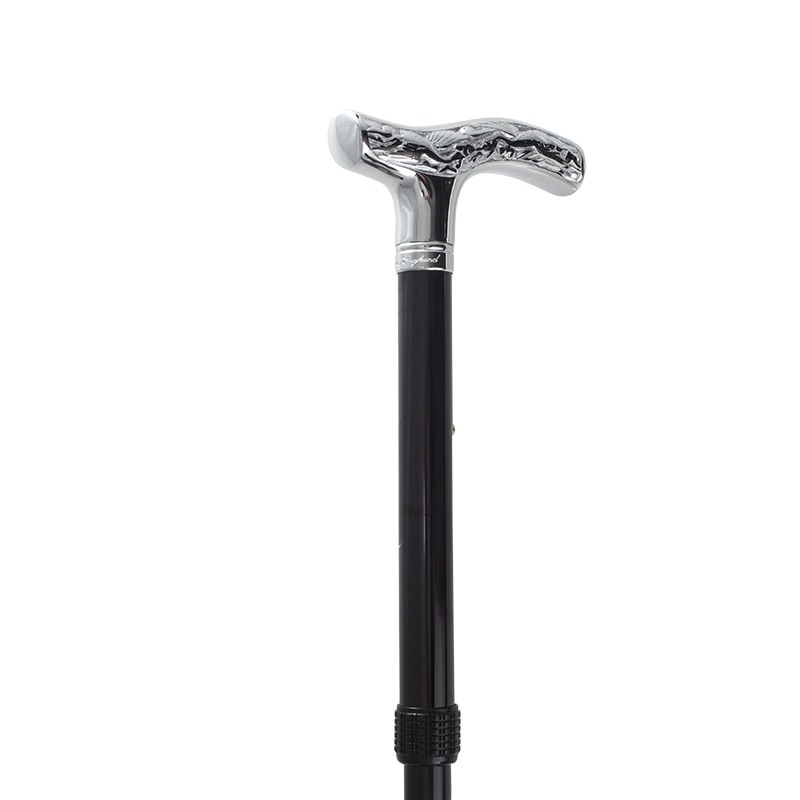 Adjustable Folding Chrome Crutch Handle Walking Stick