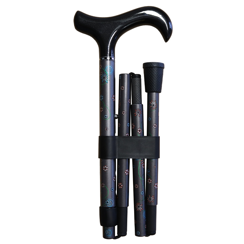 Adjustable Folding Carbon Fibre Ladies Walking Stick