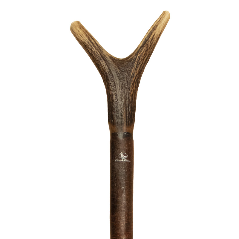 Antler Thumbstick Handle Blackthorn Walking Stick