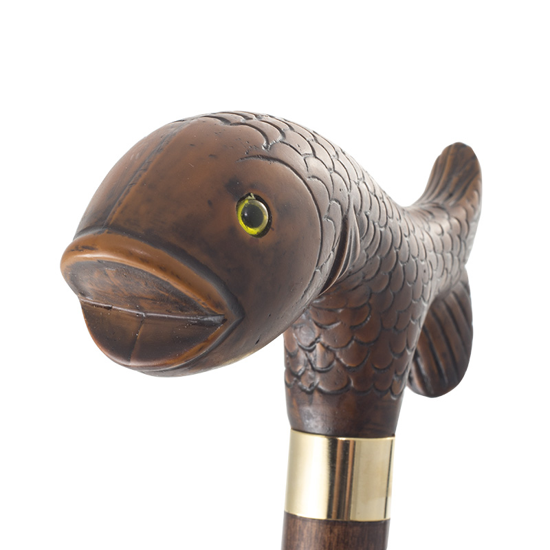 Brown Fish Cane