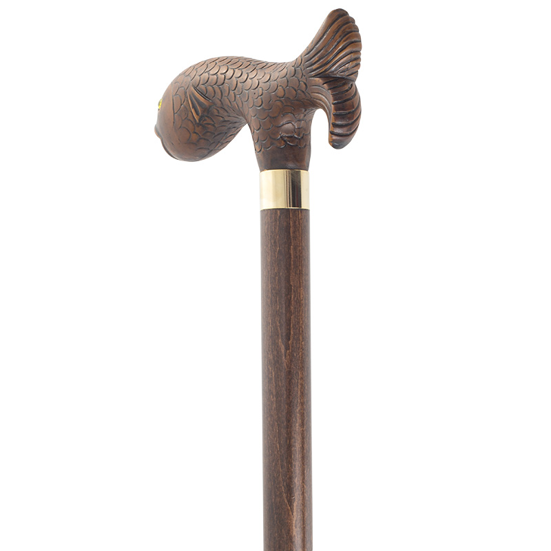 Brown fish Cane