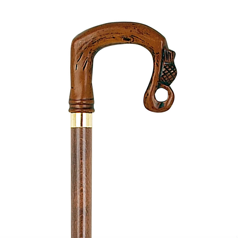 Brown Shephard's crook collectors' walking stick