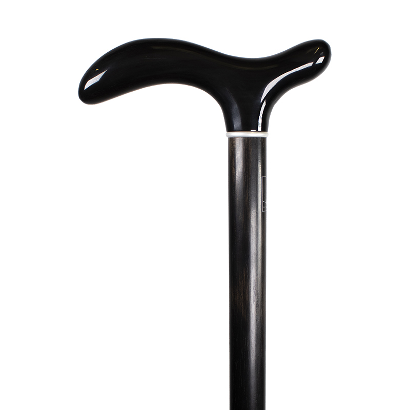 Buffalo Horn Derby Handle Ebony Cane