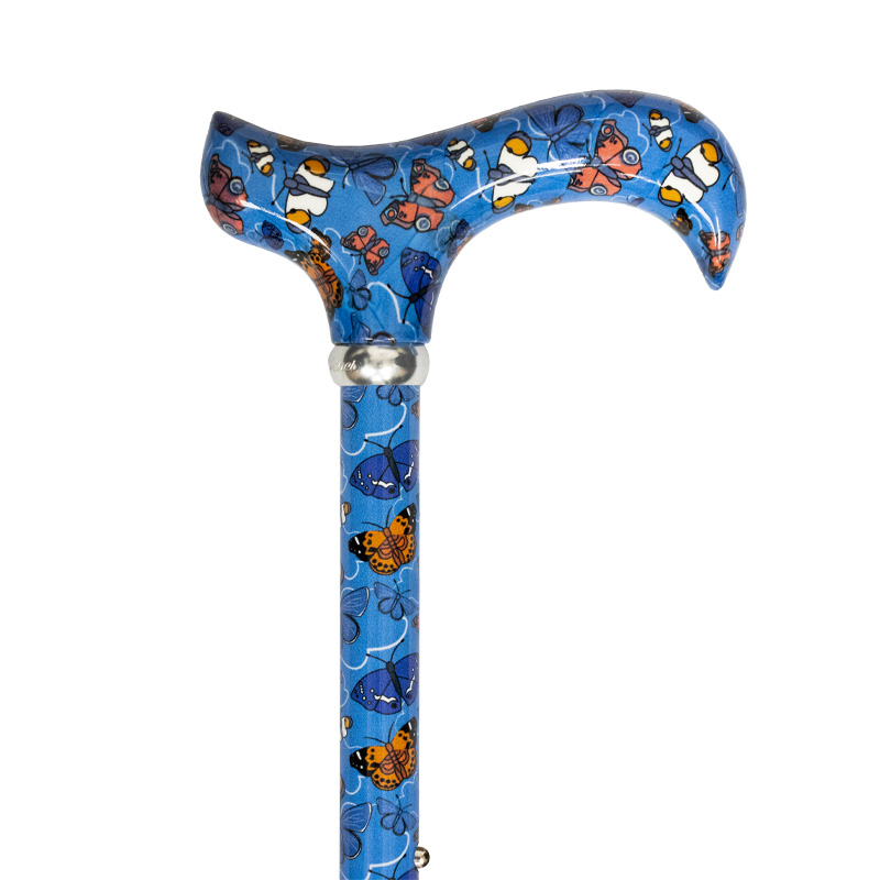 Butterflies Animal Friends Derby Adjustable Walking Stick