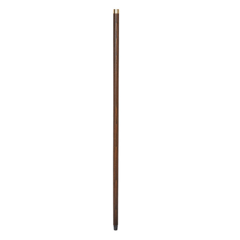 Turned Maple 34 Fit Up Walking Stick Shaft With Brass Collar And Rubber Ferrule Walkingsticks Co Uk