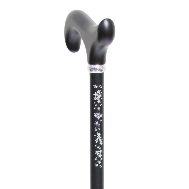 Cherry Blossom Black Derby Walking Stick