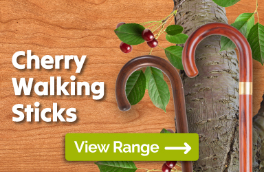 Browse Our Range of Cherry Walking Sticks