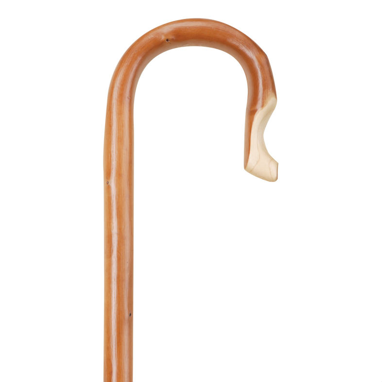 Chestnut Shepherd's Crook Walking Stick (4' 6")