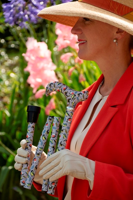 This walking stick is the perfect accessory for spring or summer