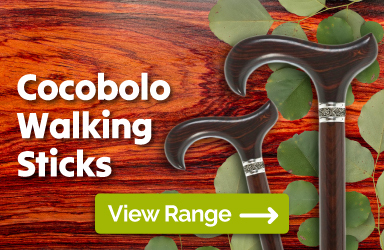 Browse Our Range of Cocobolo Walking Sticks