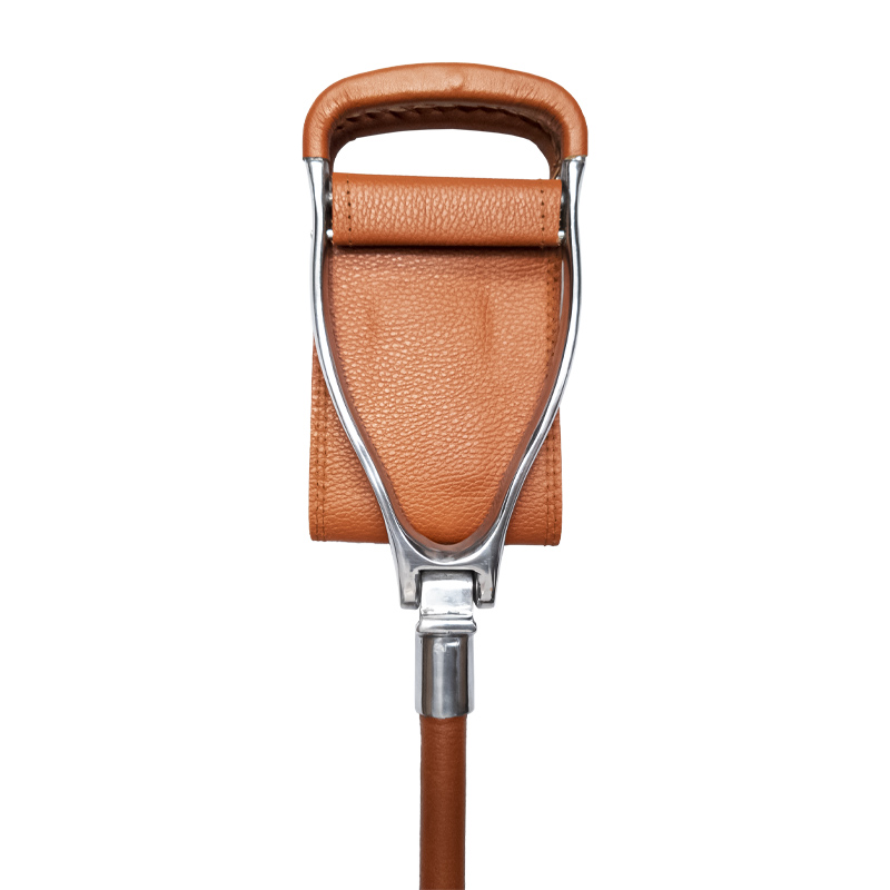 Country Tan Leather Shooting Stick Seat