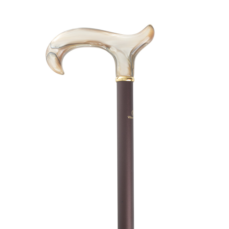 Derby Extending Cane with Marbled Blonde Acrylic Handle