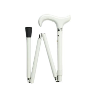 Derby Height Adjustable Folding White Cane for the Blind