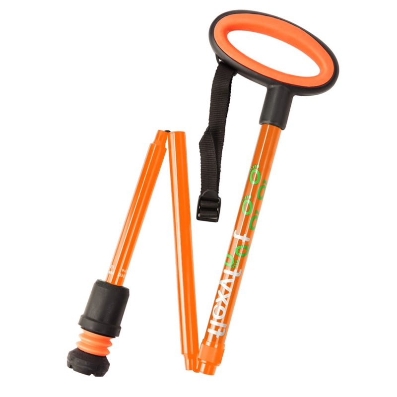 Flexyfoot Orange Folding Walking Stick