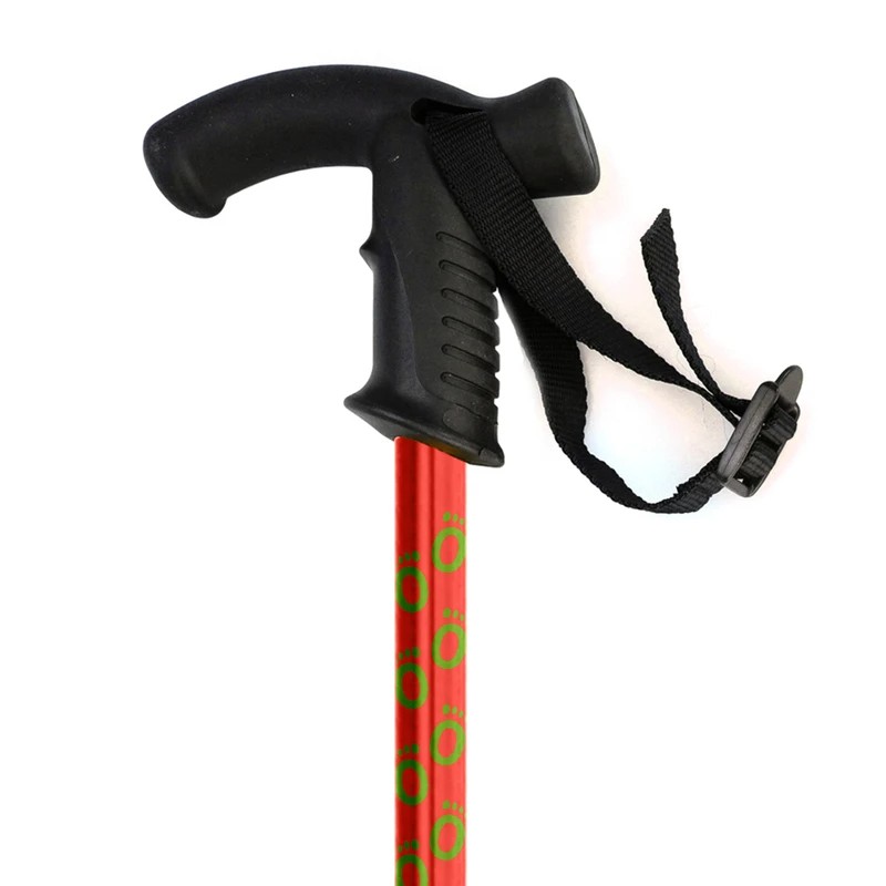 Handle of the Flexyfoot Soft Derby Handle Red Telescopic Walking Stick