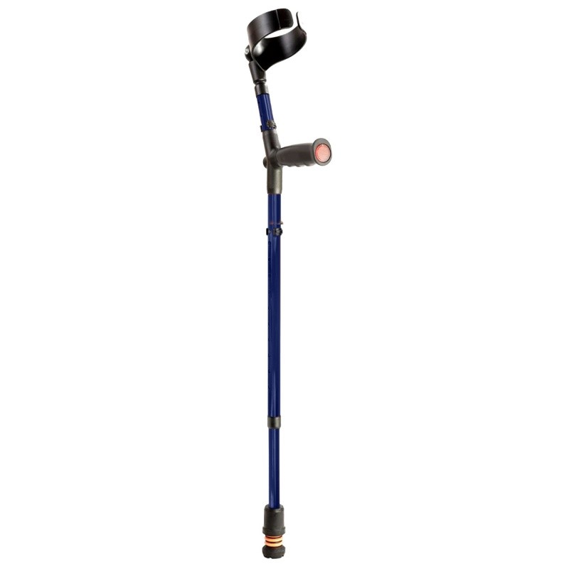 Flexyfoot Standard Soft Grip Handle Closed Cuff Blue Crutch