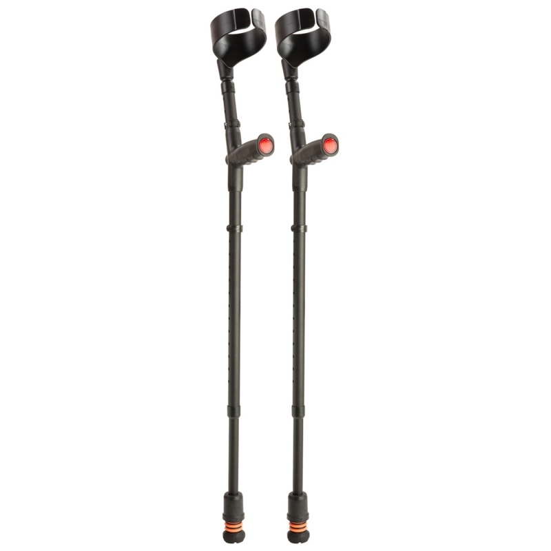 Flexyfoot closed-cuff crutches