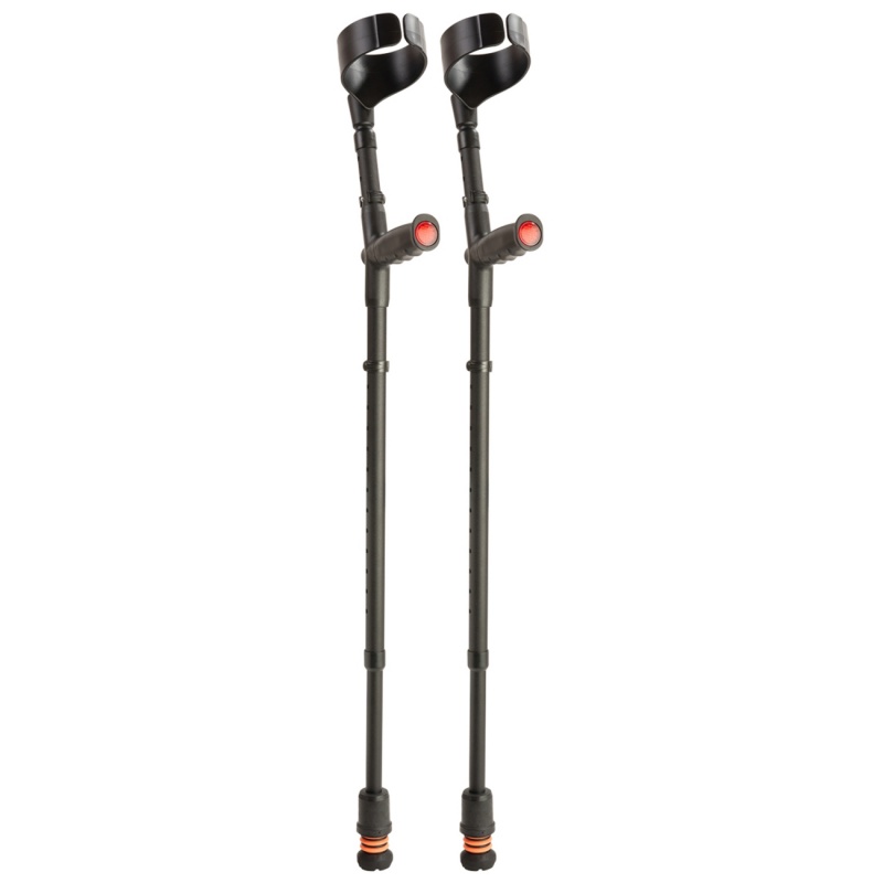 Flexyfoot Standard Soft-Grip Handle Closed-Cuff Crutches (Pair)