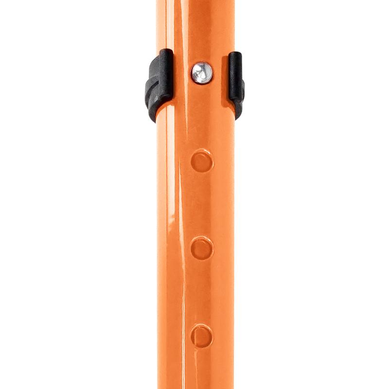 Lower Clip System of the Flexyfoot Standard Soft Grip Handle Closed Cuff Orange Crutches (Pair)