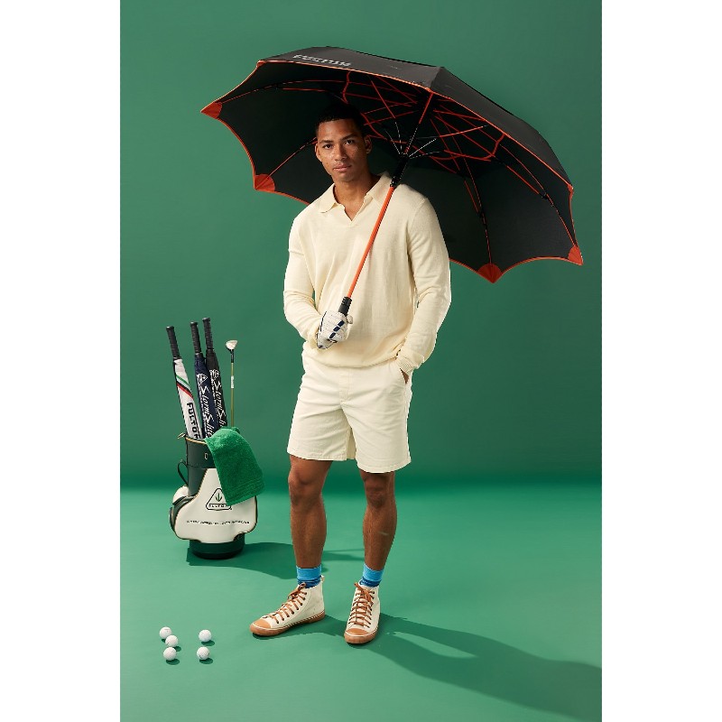 Fulton Titan Black Vented Golf Umbrella WalkingSticks.co.uk